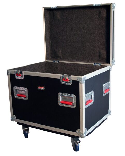 ATA WOOD FLIGHT TRUCK PACK TRUNK CASE; 30" X 22" X 22" EXTERIOR BEFORE CASTERS; 9MM WOOD