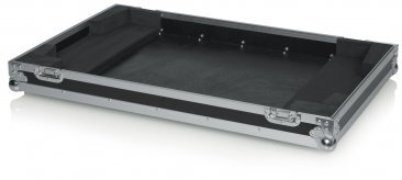 NON-DOGHOUSE MIXER CASE FOR MIDAS M32. INCLUDES TILT & GO WHEELS, PLUS 4" STORAGE BEHIND MIXER.