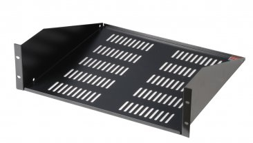 GATOR RACKWORKS UTILITY SHELF; 17" DEEP; 3U; W/ ELONGATED VENT HOLES FOR AIR CIRCULATION
