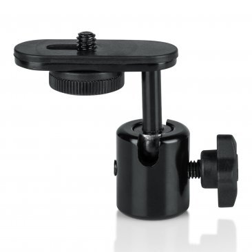 CAMERA MOUNT MIC STAND ADAPTER WITH BALL-AND-SOCKET HEAD