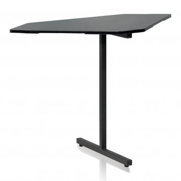 CONTENT CREATOR FURNITURE SERIES CORNER DESK SECTION IN BLACK FINISH