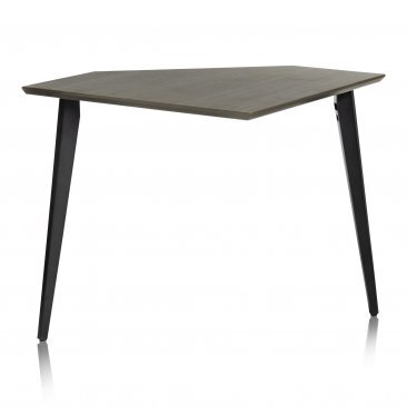 ELITE FURNITURE SERIES CORNER DESK SECTION IN DARK WALNUT FINISH