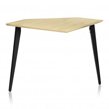 ELITE FURNITURE SERIES CORNER DESK SECTION IN NATURAL MAPLE MATTE FINISH