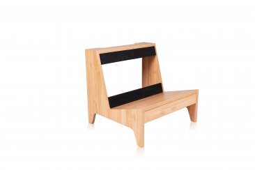 FRAMEWORKS ELITE SERIES SMALL COMBO GUITAR AMP STAND IN NATURAL MAPLE MATTE FINISH