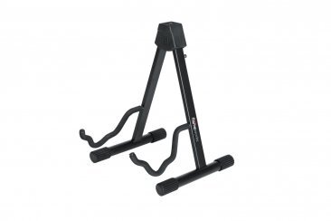FRAMEWORKS "A" STYLE GUITAR STAND WITH CONTOURED CRADLE TO FIT ELECTRIC, BASS, DREADNAUGHT,