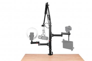 FRAMEWORKS ID SERIES ALL-IN-ONE CONTENT CREATOR TREE WITH LIGHT, MIC & CAMERA ATTACHMENTS