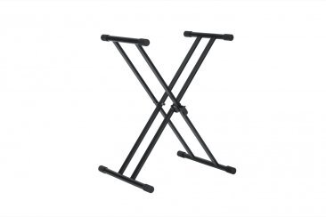 FRAMEWORKS HEAVY DUTY ADJUSTABLE "X" STYLE KEYBOARD STAND WITH RUBBERIZED LEVELING FOOT