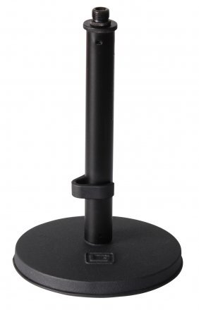 FRAMEWORKS DESKTOP MIC STAND WITH 6" ROUND BASE, AND FIXED HEIGHT OF 9"
