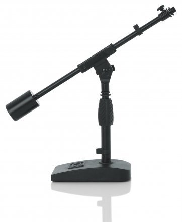 FRAMEWORKS TELESCOPING BOOM MIC STAND FOR DESKTOP, PODCASTING, BASS DRUM, & AMPS