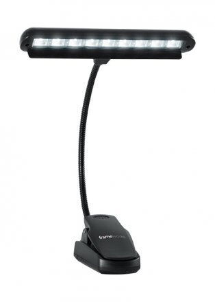 GATOR FRAMEWORKS CLIP-ON LED MUSIC LAMP WITH ADJUSTABLE NECK