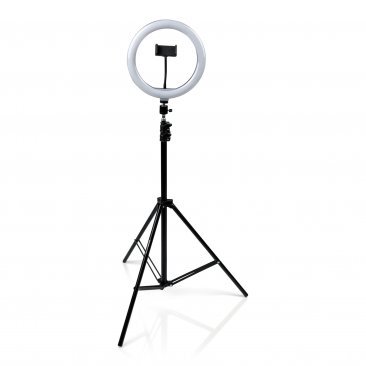 10-INCH LED RING LIGHT STAND WITH PHONE HOLDER & TRIPOD BASE