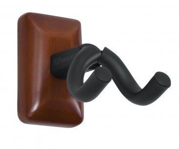 GATOR FRAMEWORKS WALL MOUNTED UKULELE/MANDOLIN HANGER WITH MAHOGANY MOUNTING PLATE