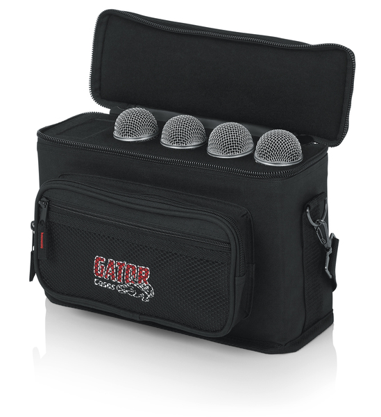PADDED BAG FOR UP TO 4 MICS W/ EXTERIOR POCKETS FOR CABLES