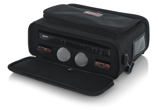 DUAL WIRELESS SYSTEM BAG FOR SHURE BLX WIRELESS SYSTEM WITH TWO MICS & TWO BODYPACKS