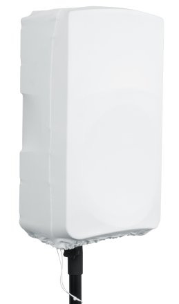 STRETCHY DUST COVER TO FIT MOST 15 INCH PORTABLE SPEAKER CABINETS. WHITE