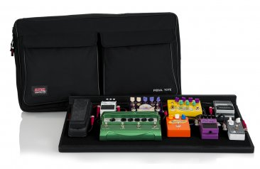 30" X 16" WOOD PEDAL BOARD W/ BLACK NYLON CARRY BAG