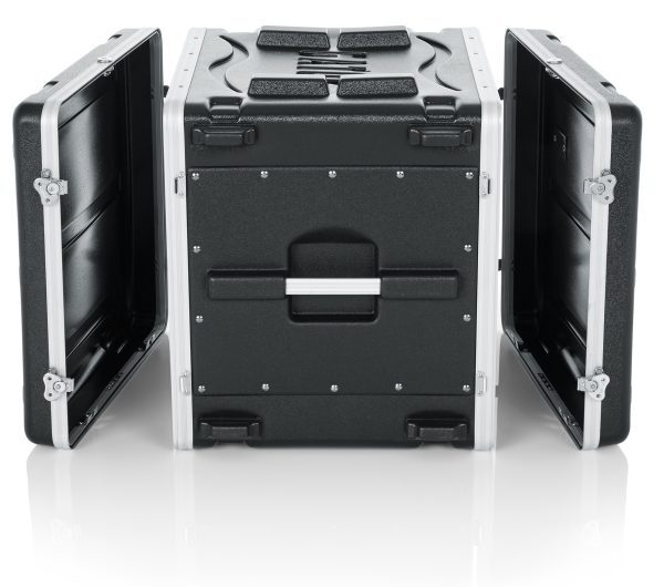 MOLDED PE RACK CASE; FRONT, REAR RAILS; 10U; 19" DEEP; LOCKING