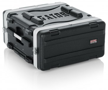 MOLDED PE RACK CASE; FRONT, REAR RAILS; 4U; 19" DEEP; LOCKING, PULL HANDLE, RECESSED WHEELS