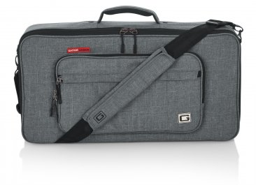 GREY TRANSIT SERIES GUITAR GEAR AND ACCESSORY BAG WITH 24"X12"X4.5" INTERIOR