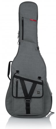 TRANSIT SERIES ACOUSTIC GUITAR GIG BAG WITH LIGHT GREY EXTERIOR