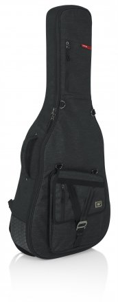 TRANSIT SERIES JUMBO ACOUSTIC GUITAR GIG BAG WITH CHARCOAL EXTERIOR