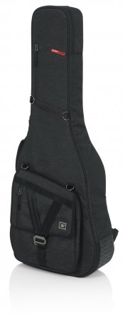 TRANSIT SERIES RESONATOR, 00, AND CLASSICAL ACOUSTIC GUITAR GIG BAG WITH CHARCOAL EXTERIOR