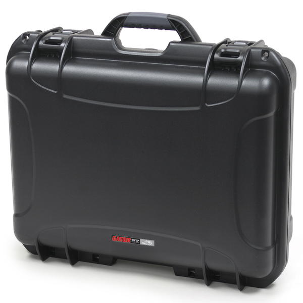 BLACK WATERPROOF INJECTION MOLDED CASE WITH INTERIOR DIMENSIONS OF 18" X 13" X 6.9". DICED FOAM