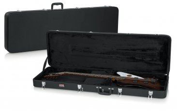 HARD-SHELL WOOD CASE FOR THUNDERBIRD BASS GUITARS