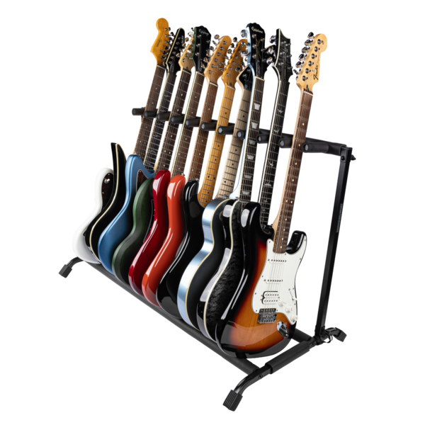 10x Collapsible Guitar Rack for Electric, Acoustic, and Bass Guitars