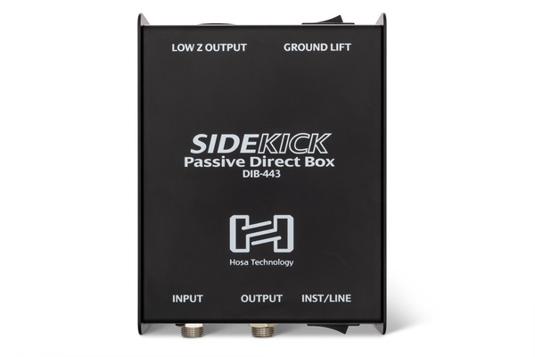SIDEKICK PASSIVE DIRECT BOX  1/4 IN TS TO XLR3M -CONNECT GUITAR, BASS, OR KEYBOARD TO MIXING CONSOLE