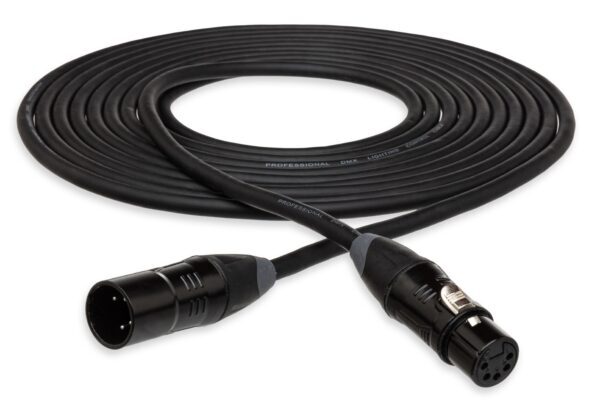 DMX-700 SERIES CABLE -  - XLR5M TO XLR5F, 3 FT  (110-OHM CABLE, 20 AWG X 2 OFC)