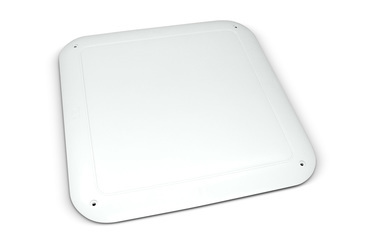 CONTEMPORARY SQUARE GRILLE FOR 12” MODELS.  FASHIONABLE UPSCALE LOOK, WHITE, METAL,