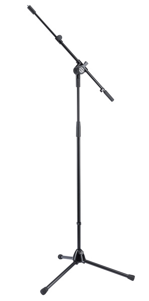 25600   MICROPHONE STAND WITH TRIPOD BASE & TELESCOPING BOOM ARM - BLACK