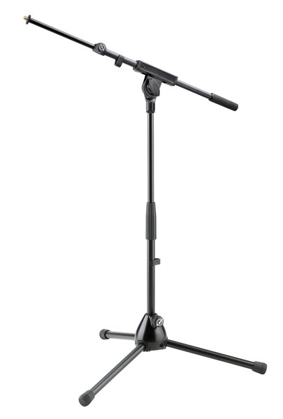 25977 INTERMEDIATE 259 MICROPHONE STAND- TELESCOPIC STAND, FOLDABLE TRIPOD LEGS, 2-PIECE BOOM ARM