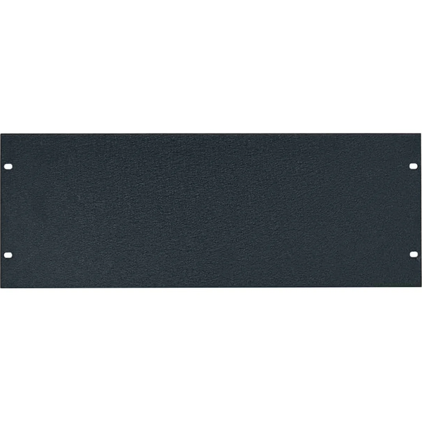RACK PANEL-BLANK-4U, 1/8IN FLAT ALUMINUM, TEXTURED BLACK