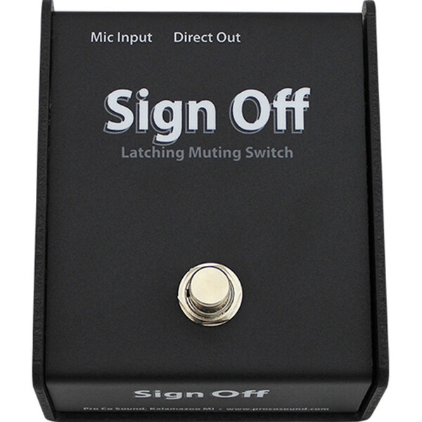 SIGN OFF - LATCHING MIC MUTING SWITCH