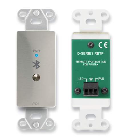 DS-RBTP REMOTE BLUETOOTH PAIRING PUSHBUTTON FOR RU-BTLA - STAINLESS STEEL