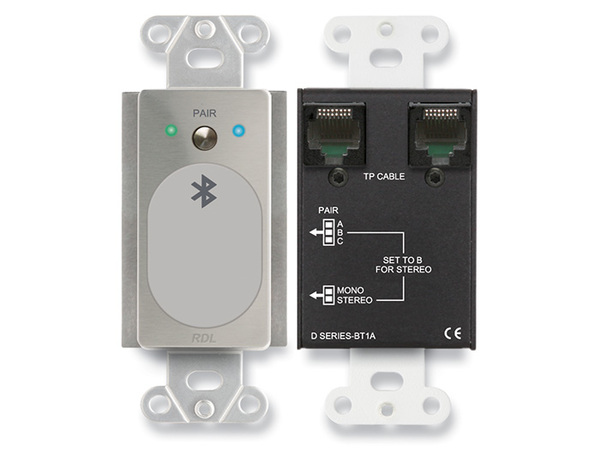 WALL-MOUNTED BLUETOOTH AUDIO FORMAT-A INTERFACE - STAINLESS STEEL