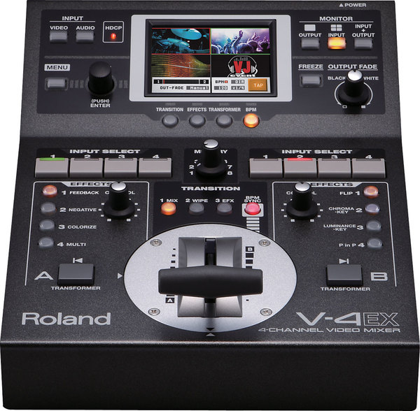4-CHANNEL DIGITAL VIDEO MIXER WITH EFFECTS / ALL-IN-ONE SD VIDEO MIXER, HDMI IN/OUT, USB STREAMING