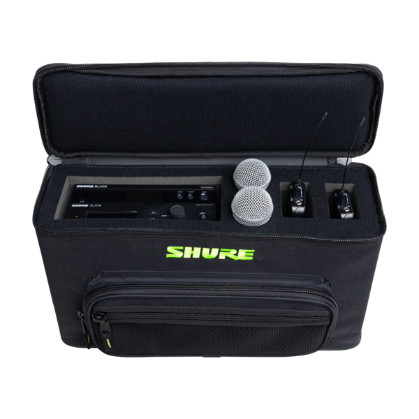 SHURE PADDED CARRYING BAG THAT HOLDS UP TO 2 WIRELESS MIC SYSTEMS