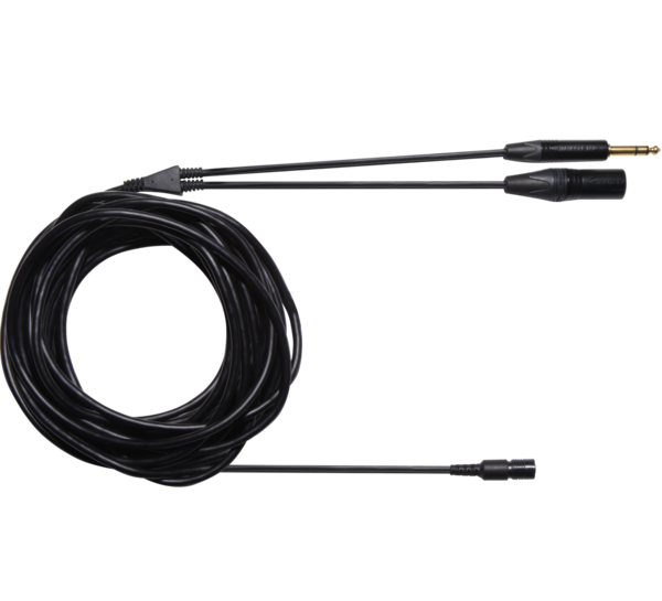 25FT. DETACHABLE CABLE WITH NEUTRIK 3 PIN XLR MALE CONNECTOR AND 1/4'' STEREO PLUG