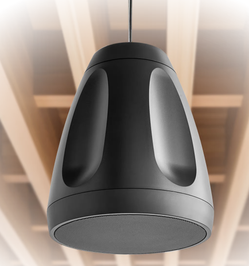 SHURE NETWORKED PENDANT-STYLE POE-POWERED LOUDSPEAKER BLACK