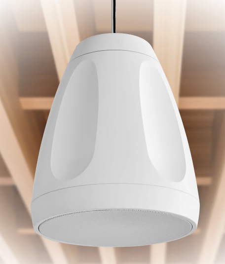 SHURE NETWORKED PENDANT-STYLE POE-POWERED LOUDSPEAKER WHITE
