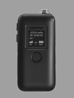 MICROFLEX WIRELESS NEXT 2 HYBRID BODYPACK TRANSMITTER, INTEGRATED OMNIDIRECTIONAL MIC + TA4F