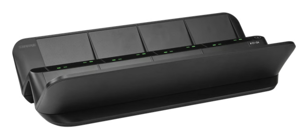 8-BAY NETWORKED CHARGING STATION FOR MXW NEXT GOOSENECK MIC TRANSMITTERS WITHOUT REMOVING BATTERY