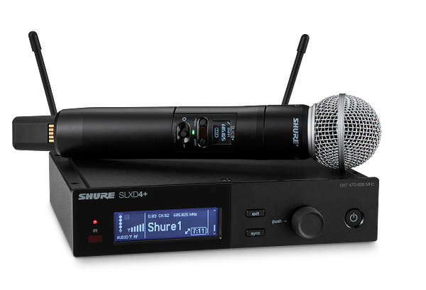 SLX-D+ WIRELESS SYSTEM WITH SM58 HANDHELD TRANSMITTER