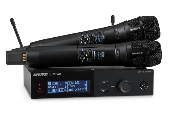 DUAL WIRELESS SYSTEM WITH 2 NEXADYNE 8/C HANDHELD TRANSMITTER