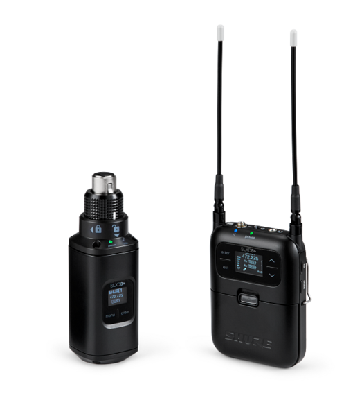 PORTABLE WIRELESS SYSTEM WITH SLXD3+ PLUG-ON TRANSMITTER