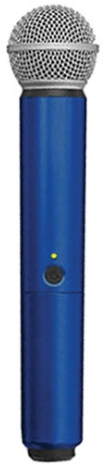 BLX SM58/B58 HANDLE ONLY (BLUE) COLOR HANDLE FOR BLX2 TRANSMITTER WITH SM58 AND BETA 58A CAPSULE