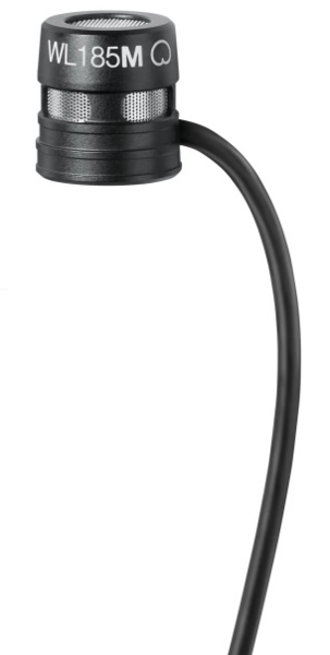 LOW-PROFILE CARDIOID LAVALIER MICROPHONE WITH  LEMO CONNECTOR 3 PIN CONNECTOR BLACK